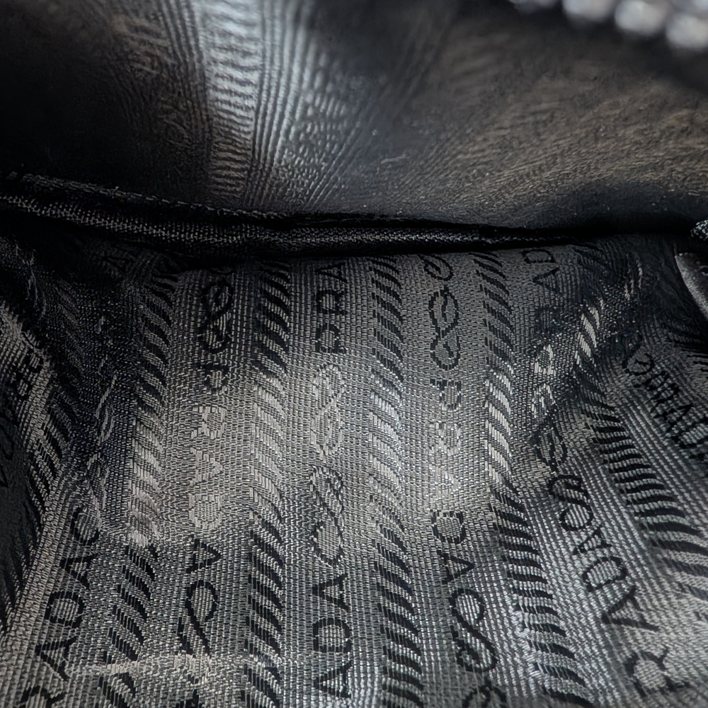 UPCYCLED Prada Black Nylon BumBag - Picture 3 of 4